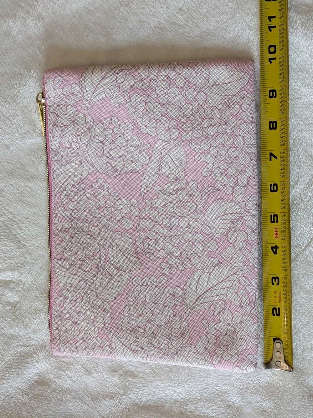 NWOT Pink Floral Zip Pouch